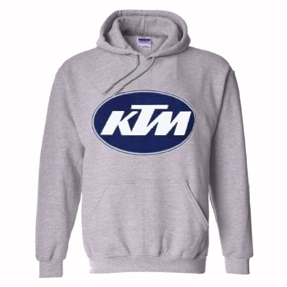 KTM Logo Gray Pullover Hoodie - NEW Fast Ship - Picture 1 of 4